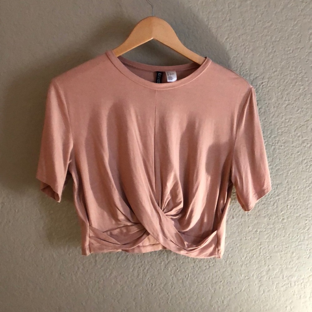 Blush crop top